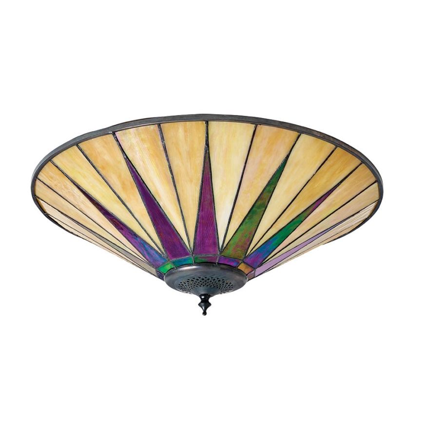 Endon 70240 - Ceiling light Tiffany DARK STAR 2xE27/40W/230V dia. 49 cm