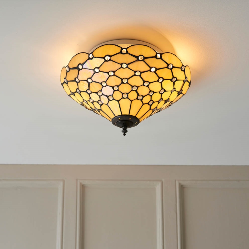 Endon 70242 - Ceiling light PEARL 2xE27/60W/230V d. 37 cm