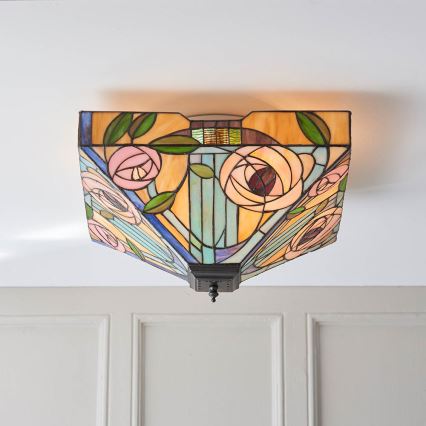 Endon 70698 - Ceiling light WILLOW 2xE27/60W/230V