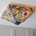 Endon 70698 - Tiffany WILLOW Ceiling Light 2xE27/60W/230V