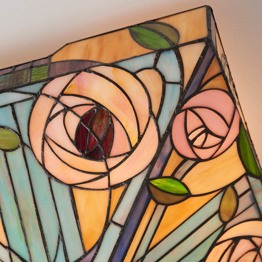 Endon 70698 - Tiffany WILLOW Ceiling Light 2xE27/60W/230V