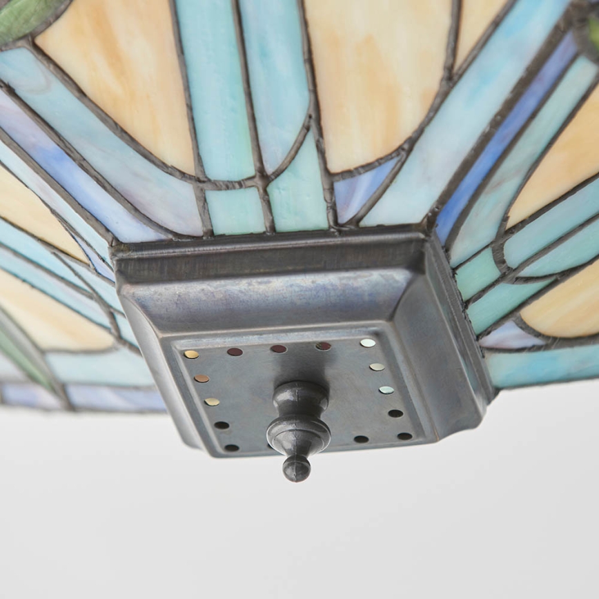 Endon 70699 - Tiffany WILLOW Ceiling Light 2xE27/60W/230V 35x35 cm