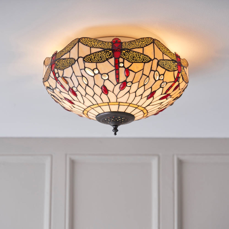Endon 70723 - Ceiling light DRAGONFLY 2xE27/60W/230V d. 41 cm