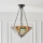 Endon 70750 - Tiffany HECTOR chain-suspended chandelier 3xE27/60W/230V, Ø 40 cm