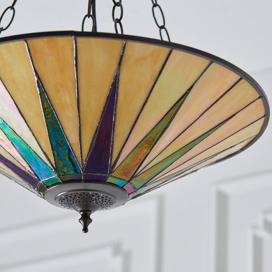 Endon 70754 - Chandelier on a chain DARK STAR 3xE27/60W/230V d. 49 cm