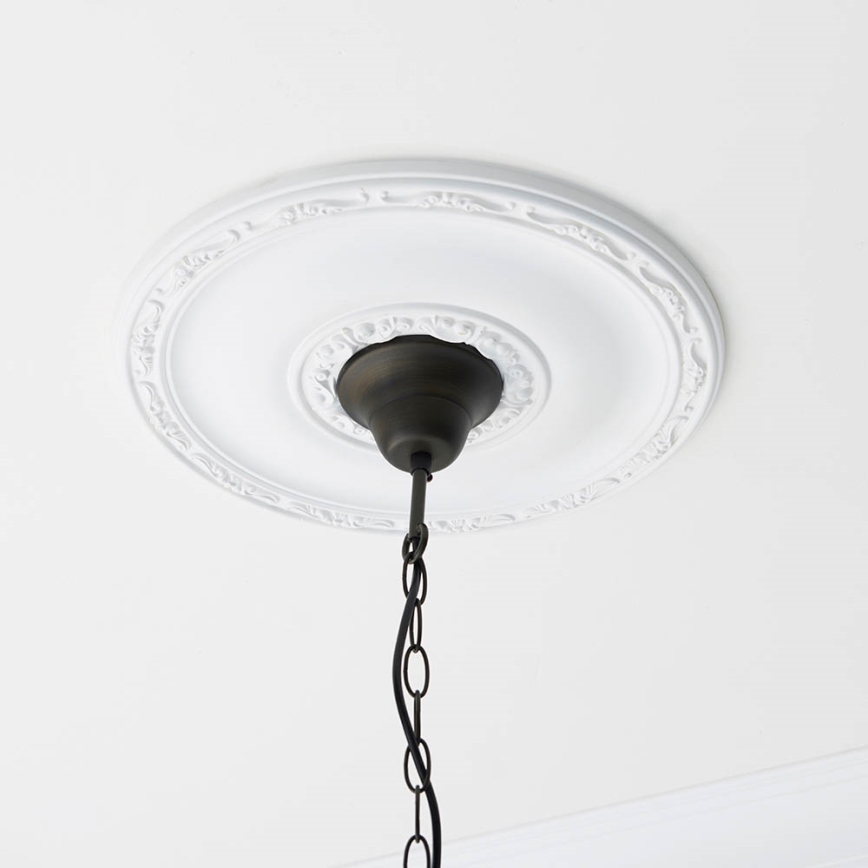 Endon 70824 - Chain-hung Tiffany DRAGONFLY chandelier, 3 x E27 / 60W / 230V, dia. 41 cm