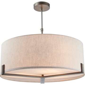 Endon 72635 - Chandelier on a pole HAYFIELD 3xE27/40W/230V matte chrome/grey