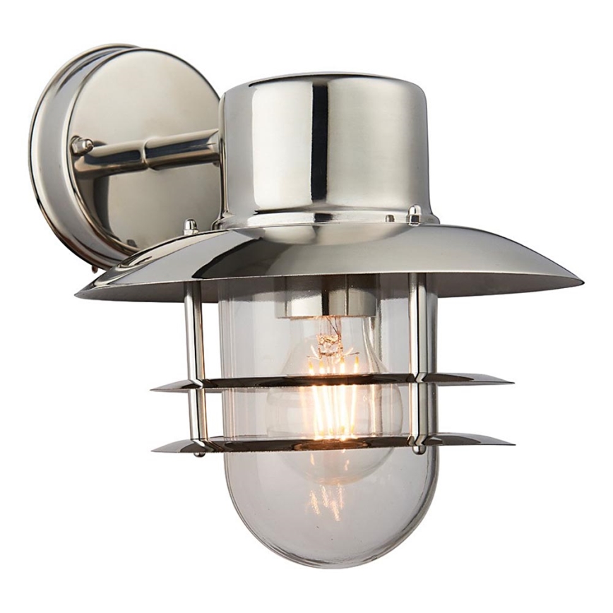Endon 74703 - JENSON Outdoor Wall Light 1xE27/40W/230V IP44 Polished Chrome