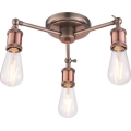 Endon 76124 - HAL Spotlight 3xE27/10W/230V, Matte Chrome/Copper