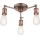 Endon 76124 - HAL Spotlight 3xE27/10W/230V, Matte Chrome/Copper