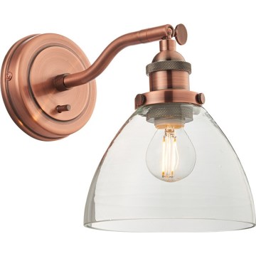 Endon 76334 - HANSEN Wall Spotlight 1xE14/40W/230V Copper