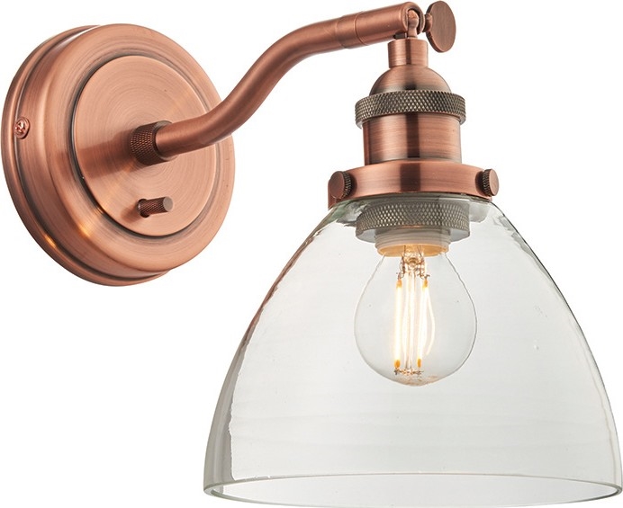 Endon 76334 - HANSEN Wall Spotlight 1xE14/40W/230V Copper