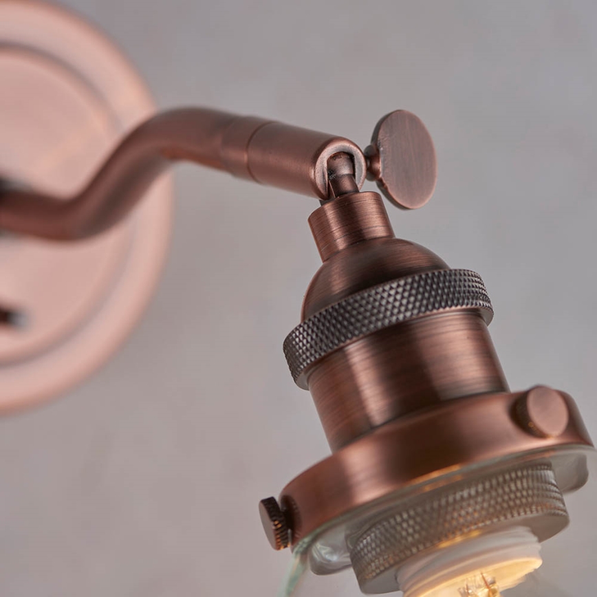 Endon 76334 - HANSEN Wall Spotlight 1xE14/40W/230V Copper