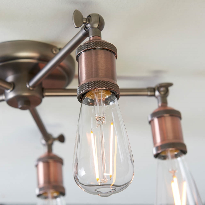 Endon 76336 - Spotlight HAL 5xE27/10W/230V bronze/copper