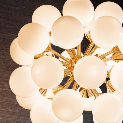 Endon 76499 - Cable-suspended pendant light OSCAR 28xG9/18W/230V gold