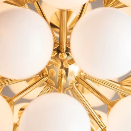 Endon 76499 - Cable-suspended pendant light OSCAR 28xG9/18W/230V gold
