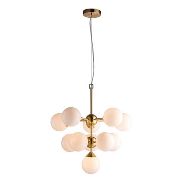 Endon 76500 - Chandelier on a string OSCAR 11xG9/18W/230V brass