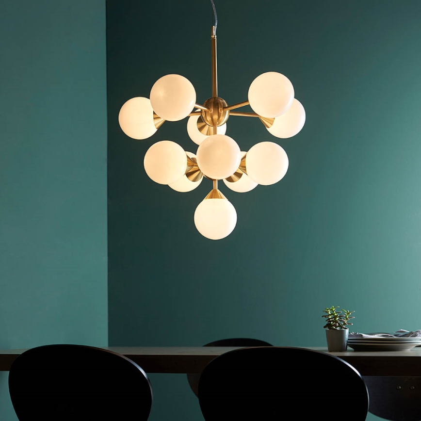 Endon 76500 - Chandelier on a string OSCAR 11xG9/18W/230V brass