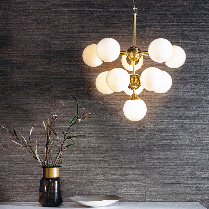 Endon 76500 - Chandelier on a string OSCAR 11xG9/18W/230V brass