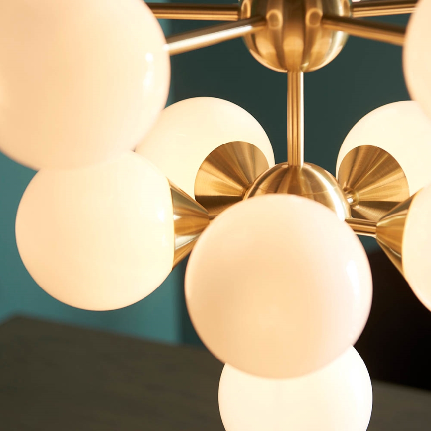 Endon 76500 - Chandelier on a string OSCAR 11xG9/18W/230V brass