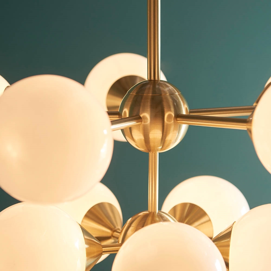 Endon 76500 - Chandelier on a string OSCAR 11xG9/18W/230V brass
