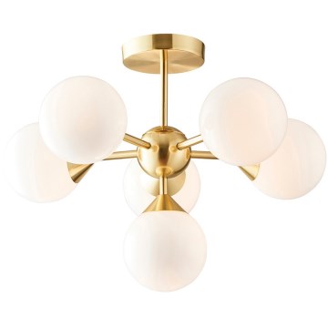 Endon 76501 - OSCAR 6-Light Rod Chandelier 6xG9/5W/230V Gold