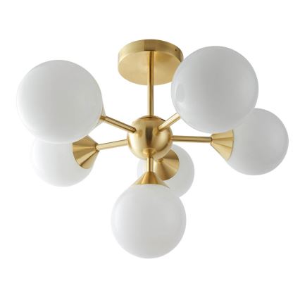 Endon 76501 - OSCAR 6-Light Rod Chandelier 6xG9/5W/230V Gold