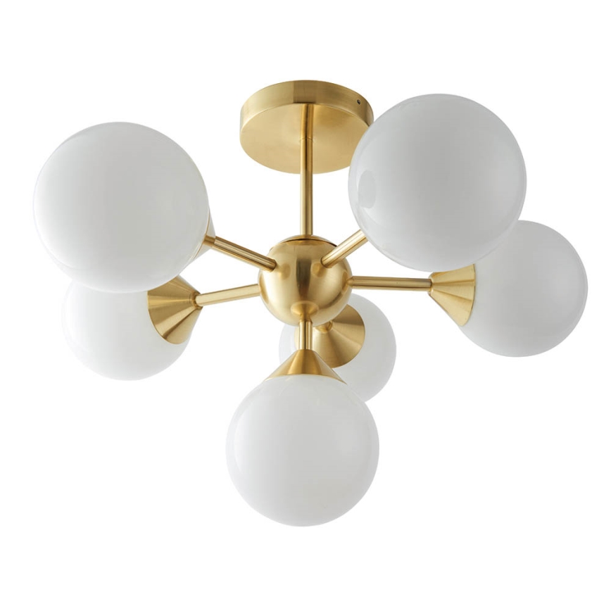 Endon 76501 - OSCAR 6-Light Rod Chandelier 6xG9/5W/230V Gold