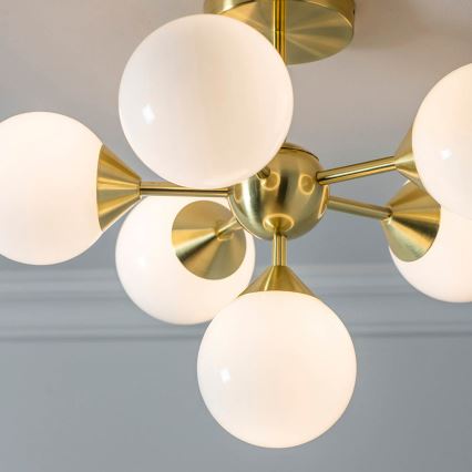 Endon 76501 - OSCAR 6-Light Rod Chandelier 6xG9/5W/230V Gold