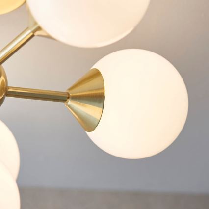 Endon 76501 - OSCAR 6-Light Rod Chandelier 6xG9/5W/230V Gold