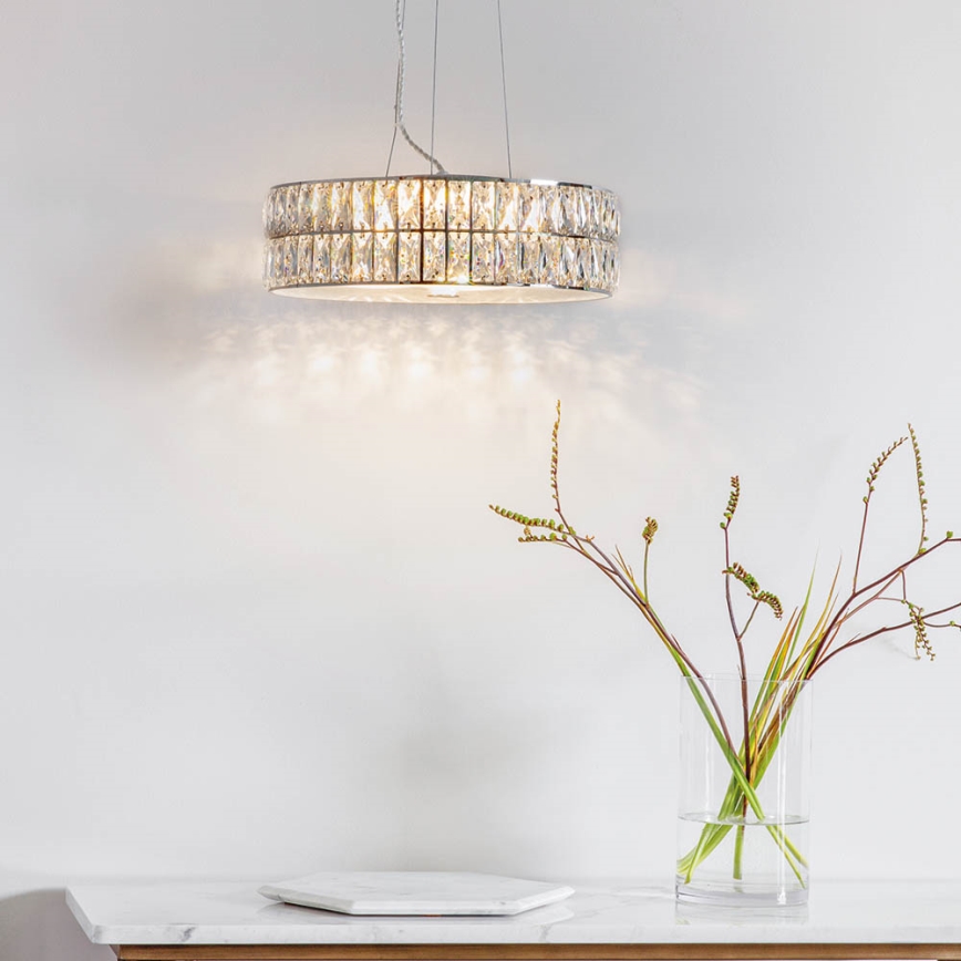 Endon 76513 - VERINA Cable-Suspended LED Pendant 5xLED/5W/230V Polished Chrome