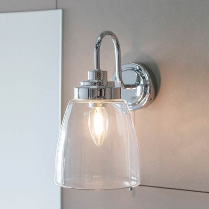 Endon 77088 - ASHBURY Bathroom Wall Light 1xE14/4W/230V IP44 Polished Chrome