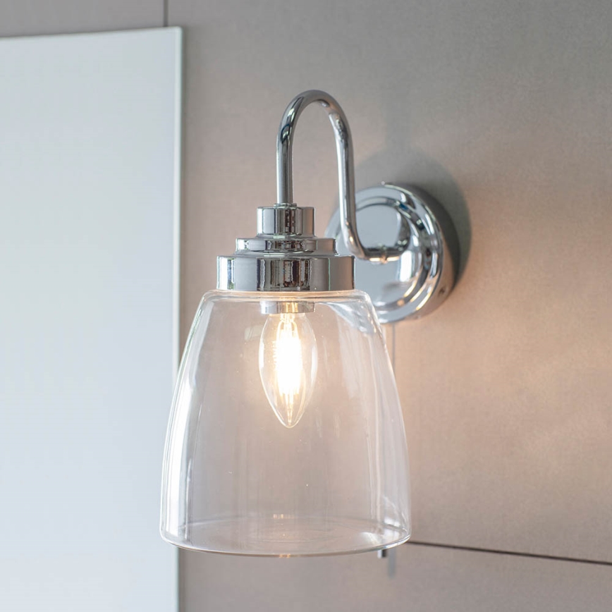 Endon 77088 - ASHBURY Bathroom Wall Light 1xE14/4W/230V IP44 Polished Chrome