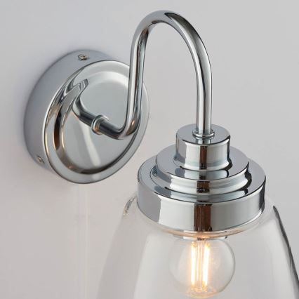 Endon 77088 - ASHBURY Bathroom Wall Light 1xE14/4W/230V IP44 Polished Chrome