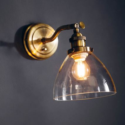Endon 77273 - Wall spotlight HANSEN 1xE14/40W/230V brass