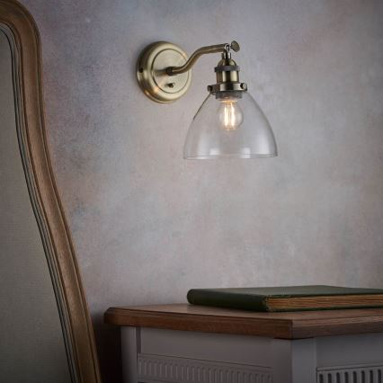 Endon 77273 - Wall spotlight HANSEN 1xE14/40W/230V brass