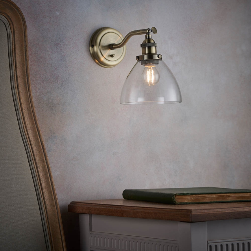 Endon 77273 - Wall spotlight HANSEN 1xE14/40W/230V brass