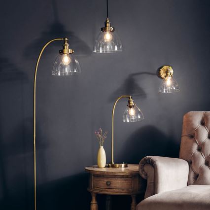 Endon 77273 - Wall spotlight HANSEN 1xE14/40W/230V brass
