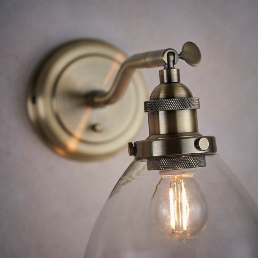 Endon 77273 - Wall spotlight HANSEN 1xE14/40W/230V brass