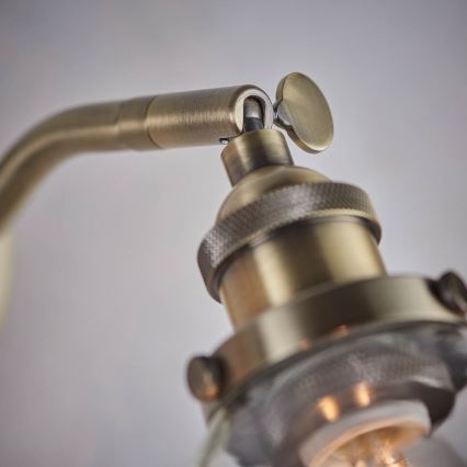 Endon 77273 - Wall spotlight HANSEN 1xE14/40W/230V brass