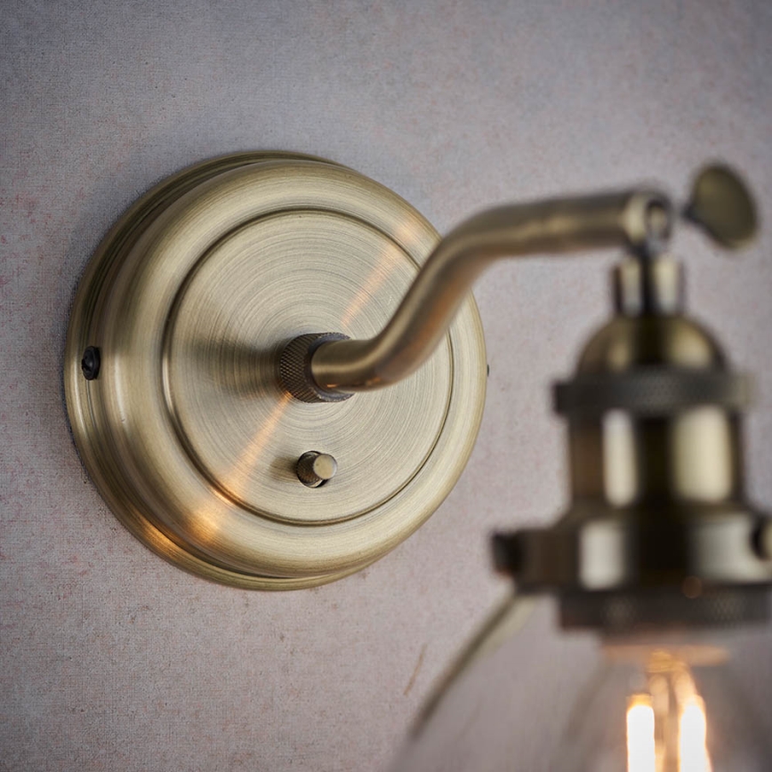 Endon 77273 - Wall spotlight HANSEN 1xE14/40W/230V brass