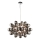 Endon 80124 - Chandelier on a string INFINITY 8xG9/28W/230V black/smoky