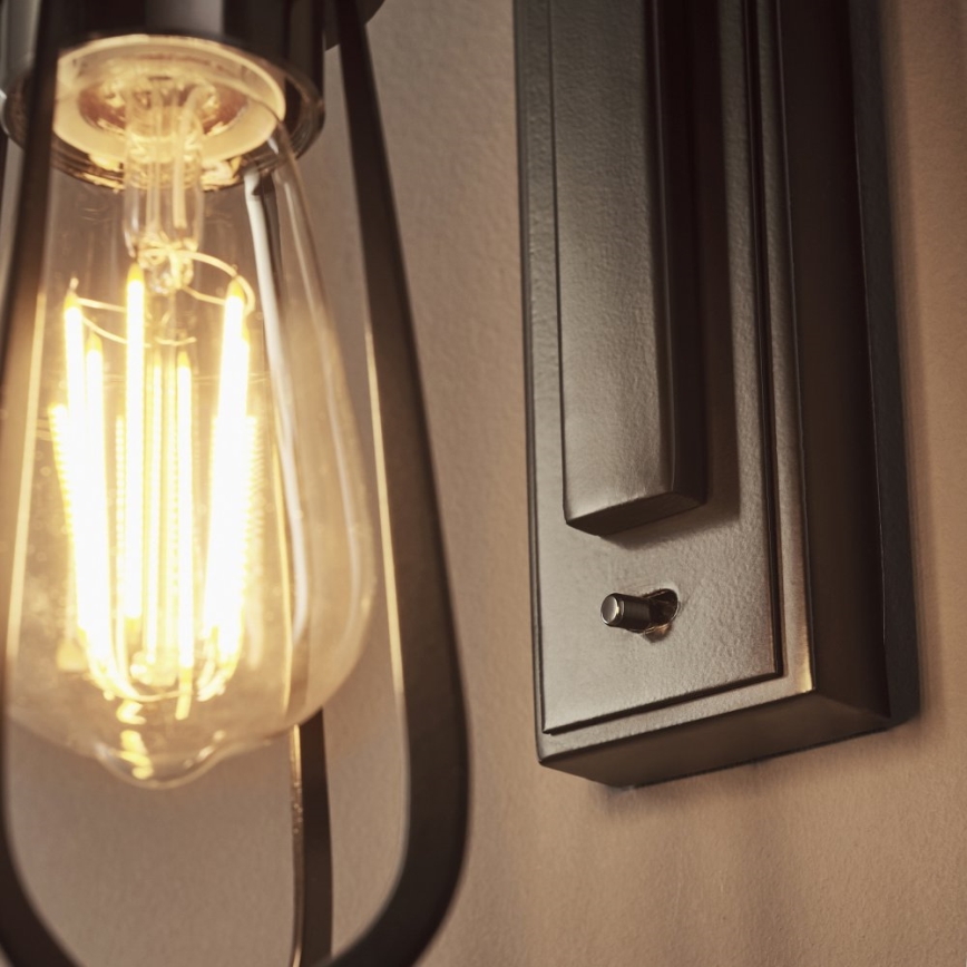 Endon 80950 - Wall light URBAN 1xE27/6W/230V black