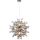Endon 81583 - Cable-suspended chandelier JOULES 9xE14/7W/230V polished chrome/smoked