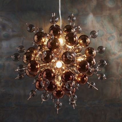 Endon 81584 - Chandelier on a string JOULES 9xE14/7W/230V copper