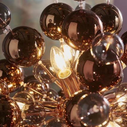 Endon 81584 - Chandelier on a string JOULES 9xE14/7W/230V copper