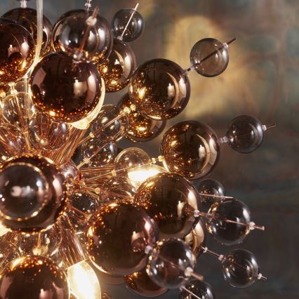 Endon 81584 - Chandelier on a string JOULES 9xE14/7W/230V copper