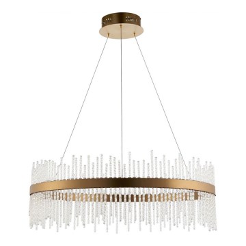 Endon 81908 - LED Dimmable chandelier on a string ADRIEL LED/58W/230V 3000K d. 70 cm gold/clear