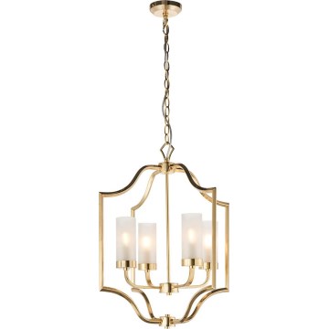 Endon 81914 - EDREA Chain-Hung Chandelier 4xE14/6W/230V, Brass