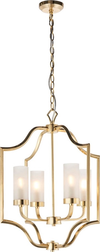 Endon 81914 - EDREA Chain-Hung Chandelier 4xE14/6W/230V, Brass